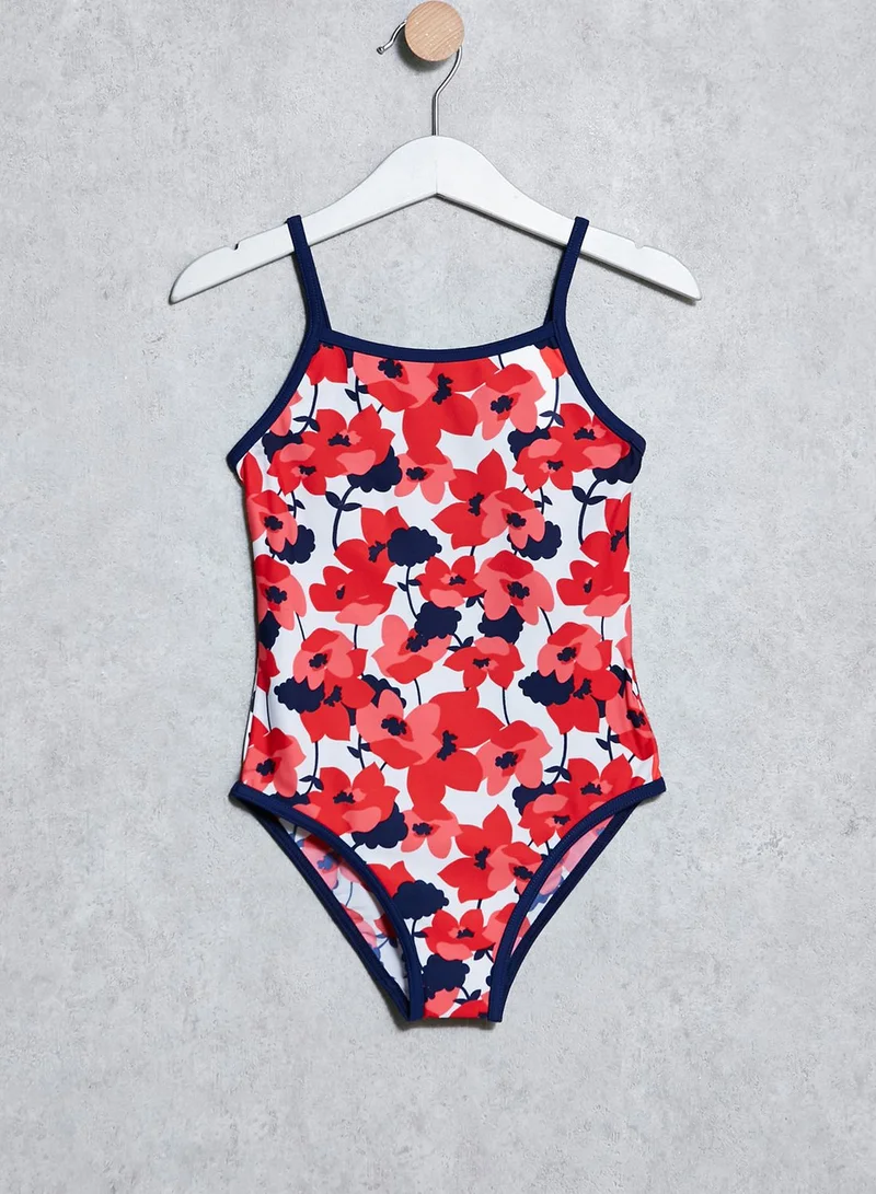 F&F Youth Flower Print Swim Suit