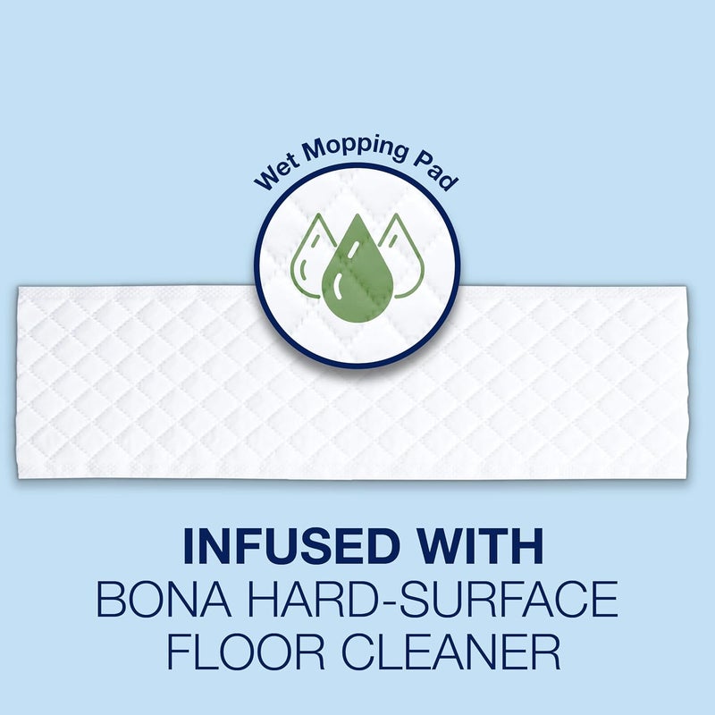 Bona Multi-Surface Floor Disposable Wet Cleaning Pads - 12-Pack - Residue-Free Floor Cleaning Solution for Stone, Tile, Laminate, and Vinyl Floors Flexible trendy construction - Image 4