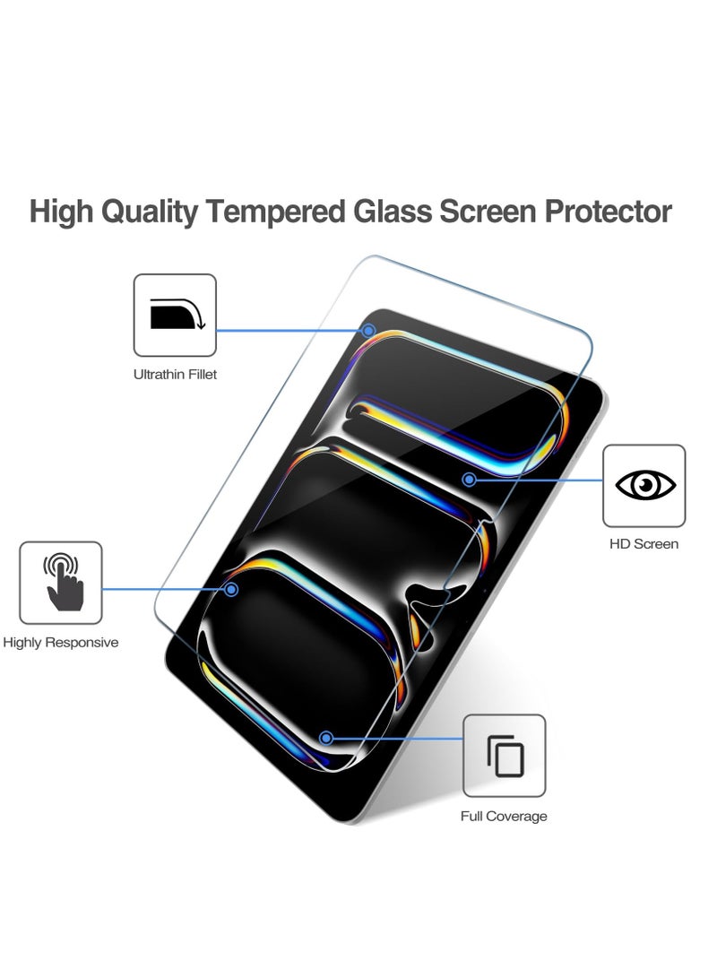 Screen Protector for IPad Air 13-Inch M2 (2024) 9H Tempered Glass Film HD Clear 1 Pack  - Image 3