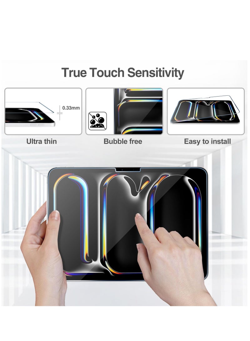 Screen Protector for IPad Air 13-Inch M2 (2024) 9H Tempered Glass Film HD Clear 1 Pack  - Image 4