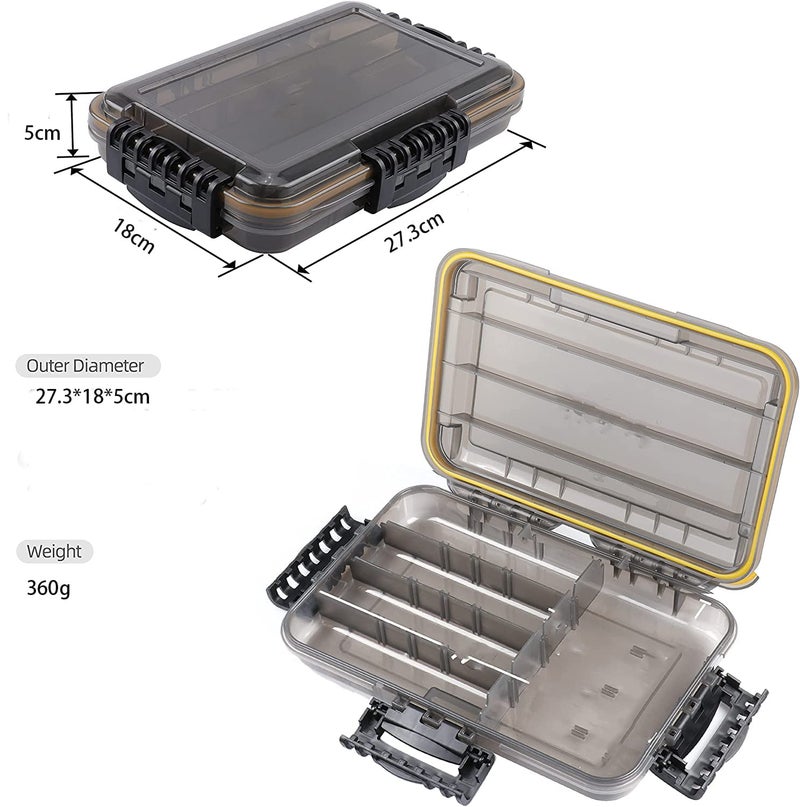 DEXO Waterproof Floating Fishing Tackle Box 3600/3700 – Airtight Fishing Lure Storage Organizer with Adjustable Dividers for Freshwater & Saltwater Fishing - Image 3