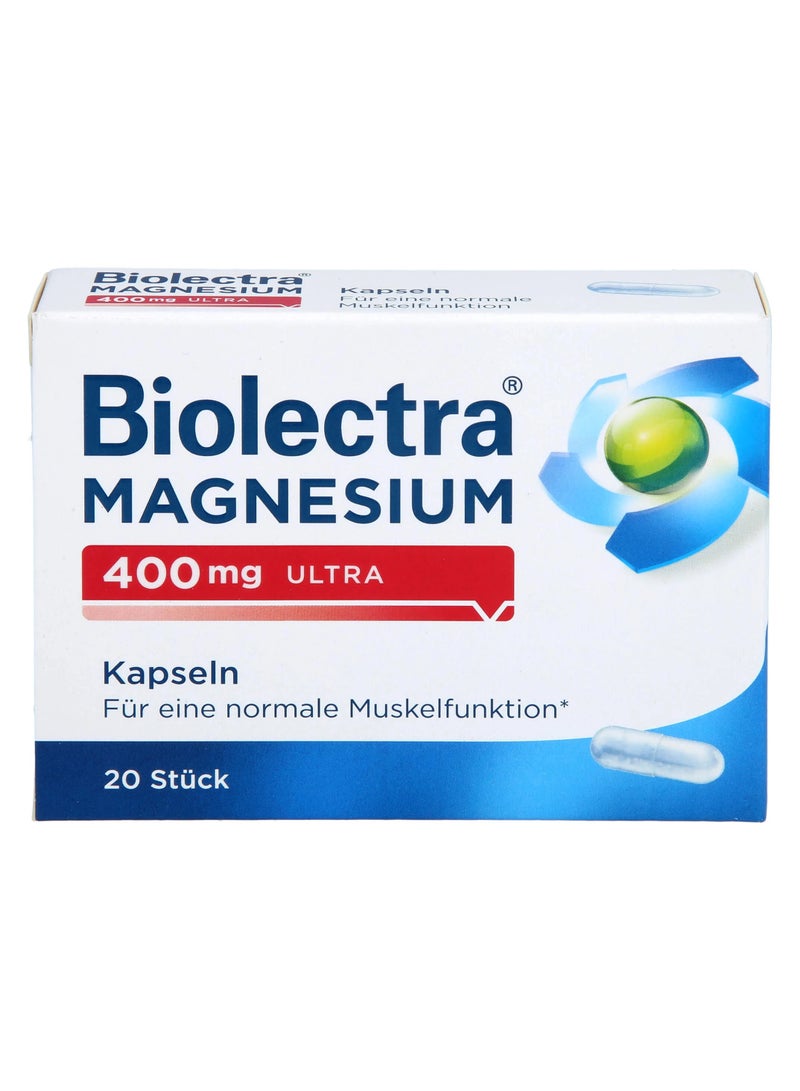 Biolectra Magnesium 400 mg Ultra 20 Capsules