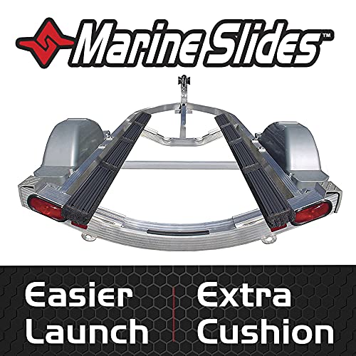 Caliber Marine Trailer Bunk Slides 23010, 3 x 15 inch, 10-Pack Black - Image 2