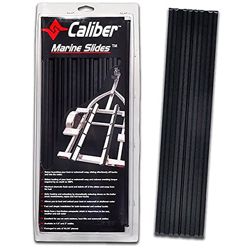 Caliber Marine Trailer Bunk Slides 23010, 3 x 15 inch, 10-Pack Black - Image 1