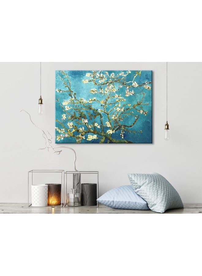 Wieco Art 32X24Inch  80X60Cm   - Canvas Prints  Stretched And Framed  Huge Canvas Print Classic Van Gogh Reproductions  Almond Blossom Modern Wall Art And Home Decoration  .   Ready To Hang  - Image 3