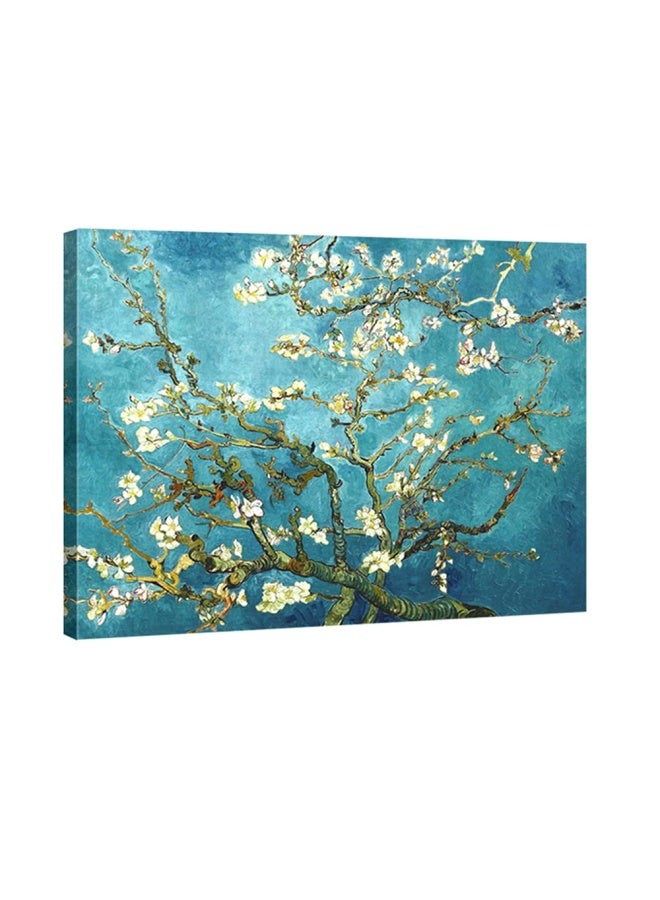 Wieco Art 32X24Inch  80X60Cm   - Canvas Prints  Stretched And Framed  Huge Canvas Print Classic Van Gogh Reproductions  Almond Blossom Modern Wall Art And Home Decoration  .   Ready To Hang  - Image 1