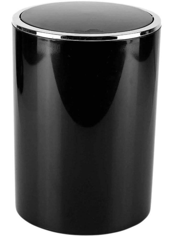 Generic - Waste Bin, Black, 6 Litres, Diameter 18.5 x 25.5 cm - Image 1