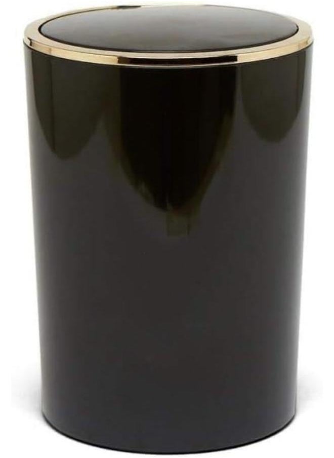 Generic - Waste Bin, Black, 6 Litres, Diameter 18.5 x 25.5 cm - Image 1