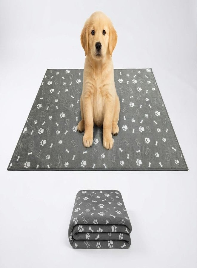 Muddy Mat® Washable Pee Pads for Dogs, Super Absorbent Reusable Puppy Pads-100% Waterproof Pee & Potty Training Pads for Pets, Non-Slip Dog Pads for Crates, Playpens and Floors - 2 Pack, Grey 36"x36" - Image 3