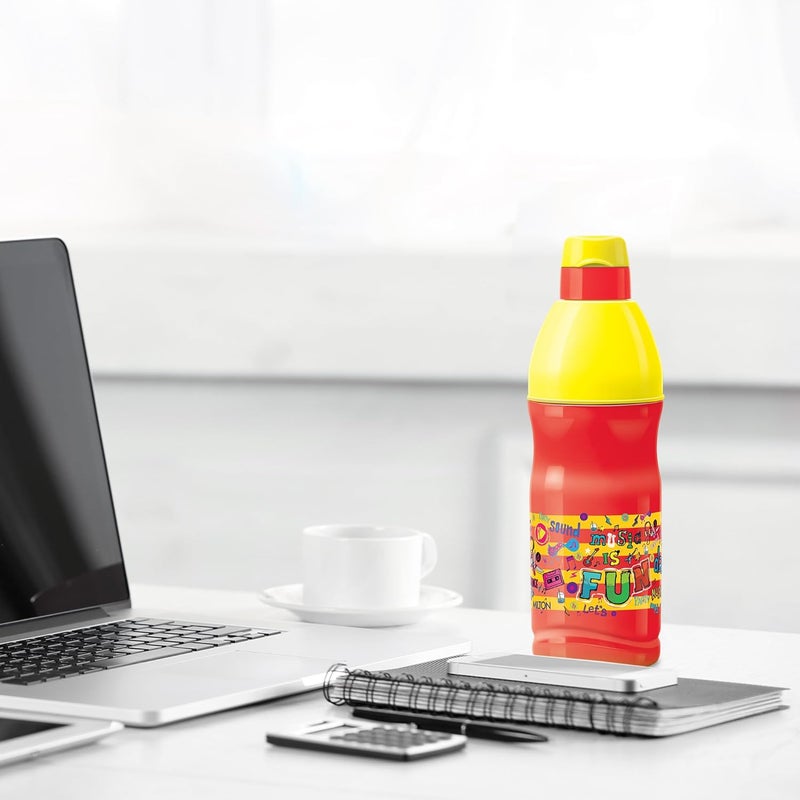 Milton Milton Kool Buddy 600 Plastic Insulated Water Bottle with Straw for Kids, 500 ml, Red | School | Picnic | Sipper | Leak Proof | BPA Free | Food Grade | Easy to Carry - Image 5