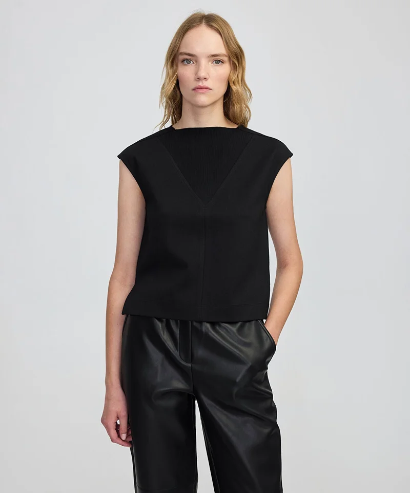 Ipekyol  Mixed Media Blouse for Women | Best Price UAE