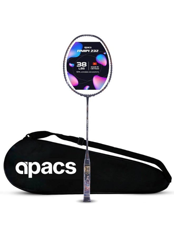 Apacs apacs Finapi 232 Grey Unstrung Badminton Racquet  (Pack of: 1, 85 g)  - Image 2