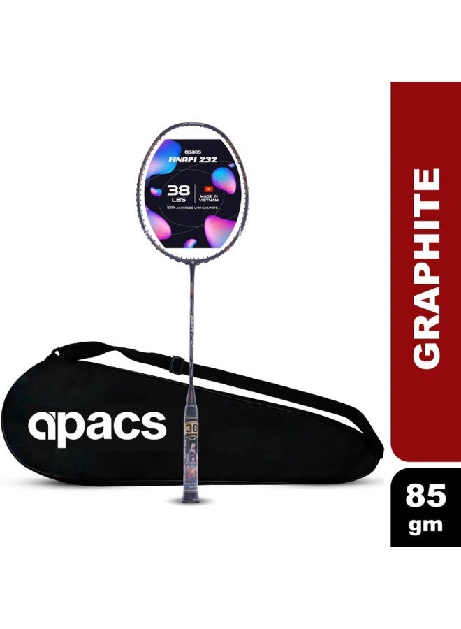 Apacs apacs Finapi 232 Grey Unstrung Badminton Racquet  (Pack of: 1, 85 g)  - Image 1