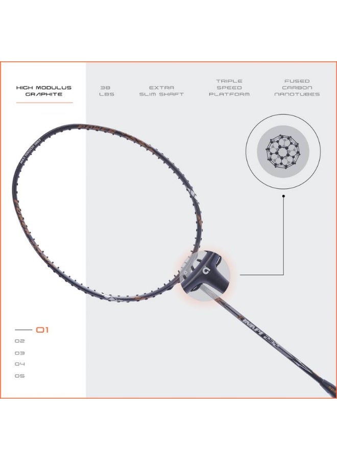 Apacs apacs Finapi 232 Grey Unstrung Badminton Racquet  (Pack of: 1, 85 g)  - Image 3