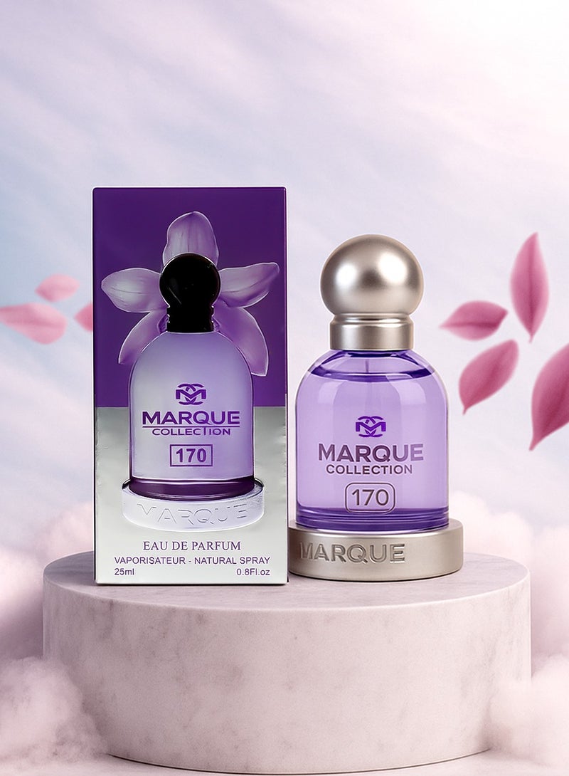 MARQUE COLLECTION Elegant Perfume for Women at Marque Collection No. 170 | Long Lasting Powdery Perfume for Women | Inspired Floral Scent 25ml - Image 1