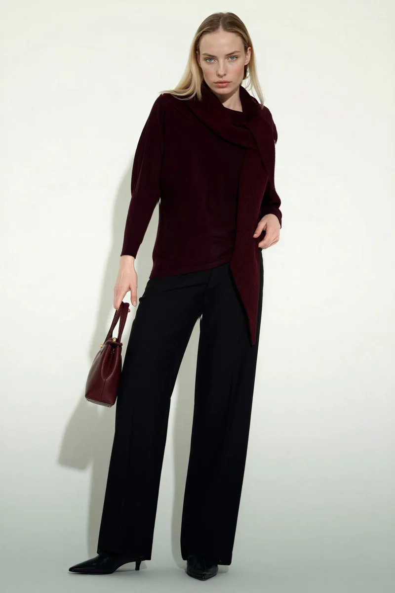 ديفاكتو Boat Collar Knitwear Pullover