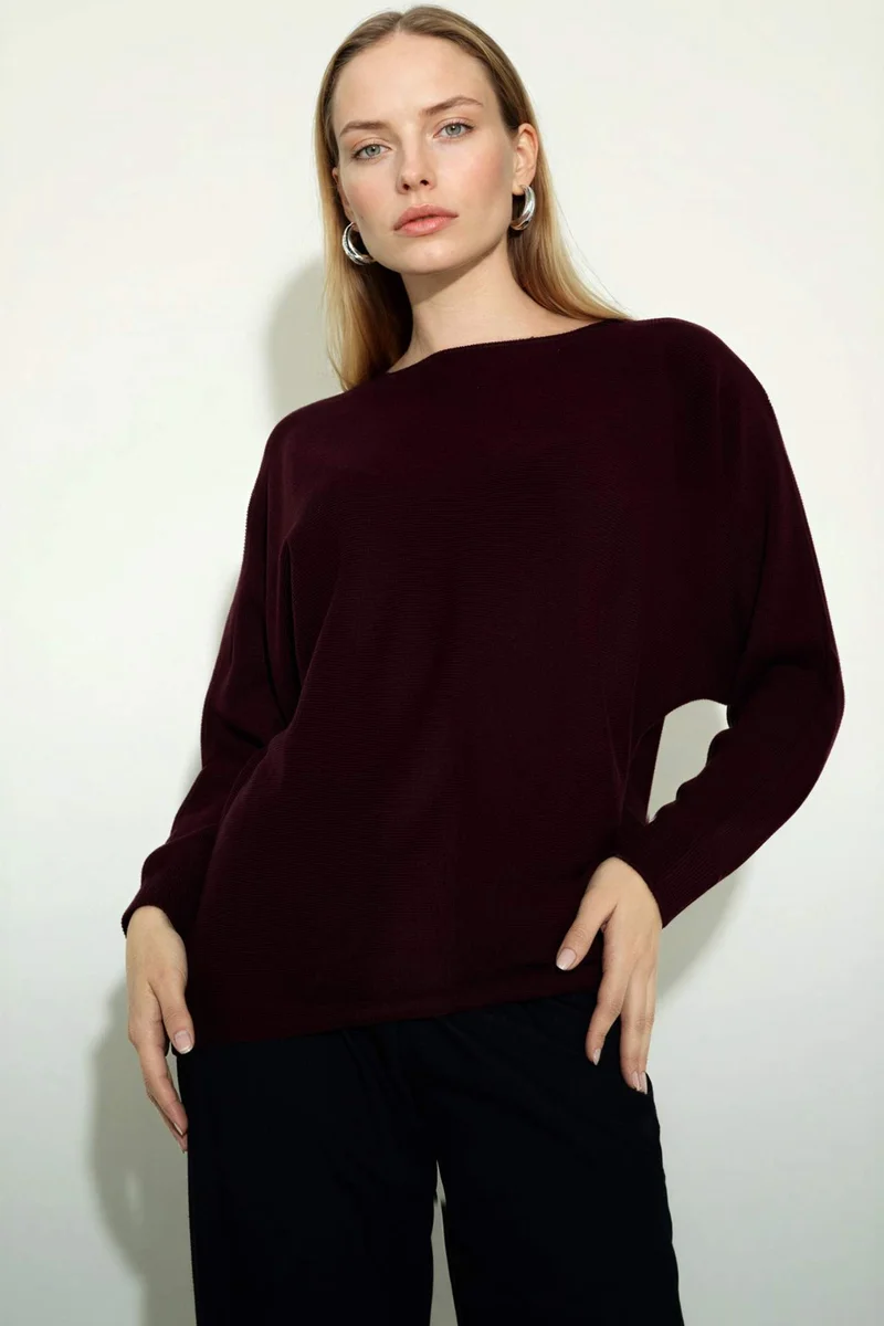 ديفاكتو Boat Collar Knitwear Pullover