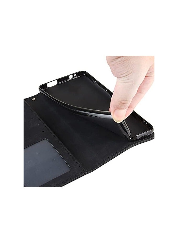 general Leather protective case compatible with Tecno Pova Slim 5G, wallet-style flip cover with card slots, magnetic closure, shock-resistant TPU inner sleeve - Image 4