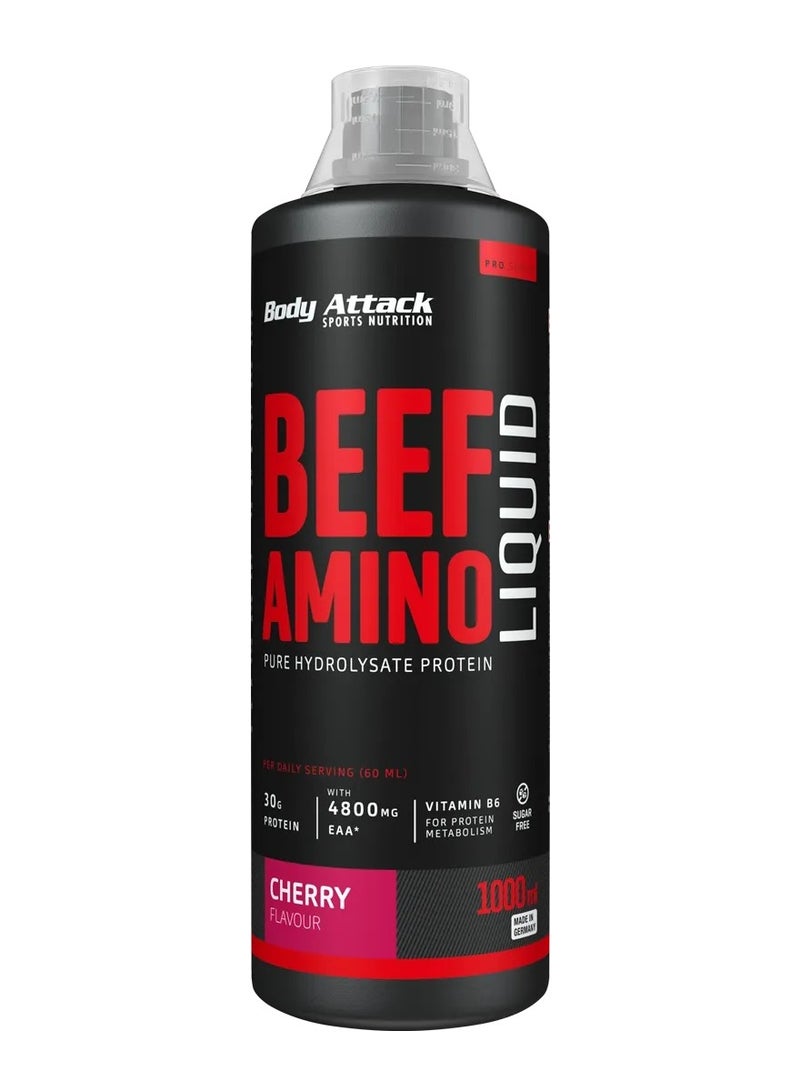 Body Attack - Beef Amino Liquid 1000ml Cherry