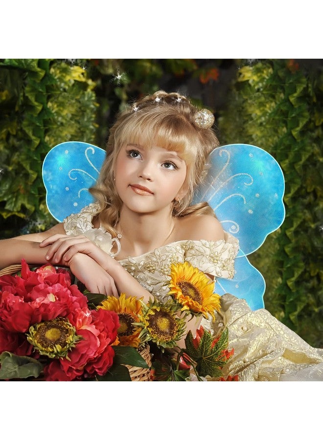 Foaincore Foaincore 12 Pcs Butterfly Fairy Wings for Girls Dress up Glitter Fairy Costumes for Sparkle Princess Wings Birthday Party Favors (Multicolor)  - Image 5