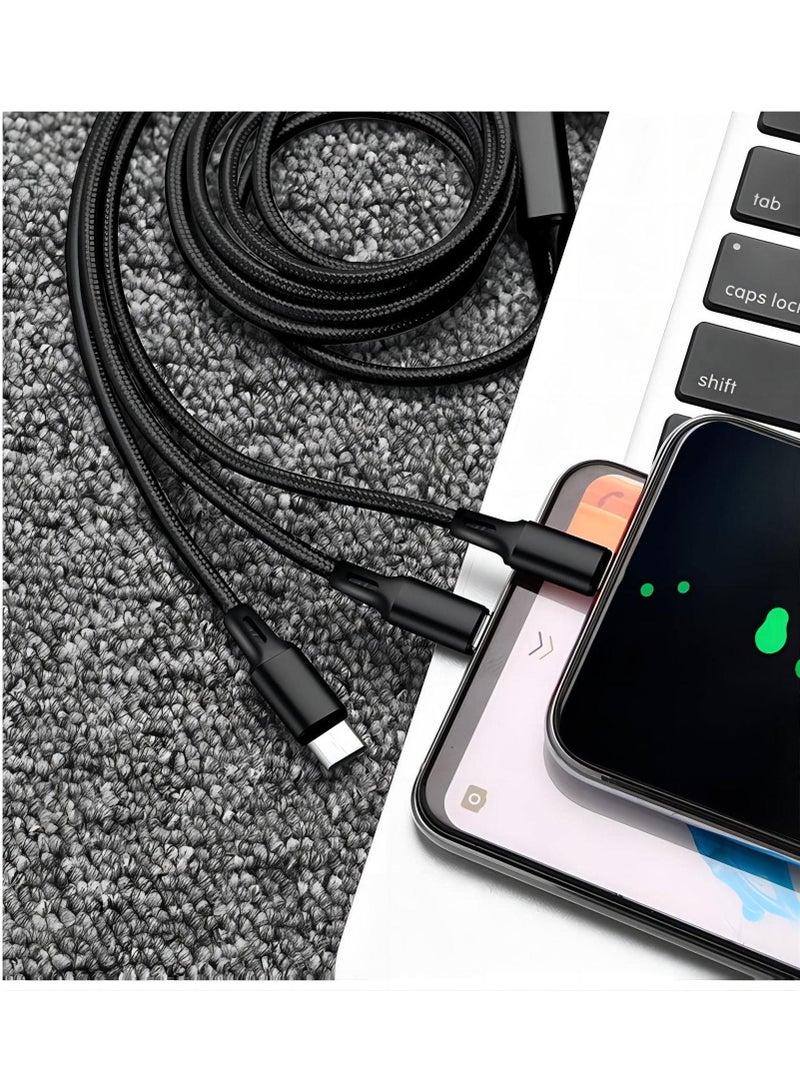 SKY-TOUCH 3 in 1 USB Phone Charger Cable 5A Fast Charging Cable 2M  - Image 4