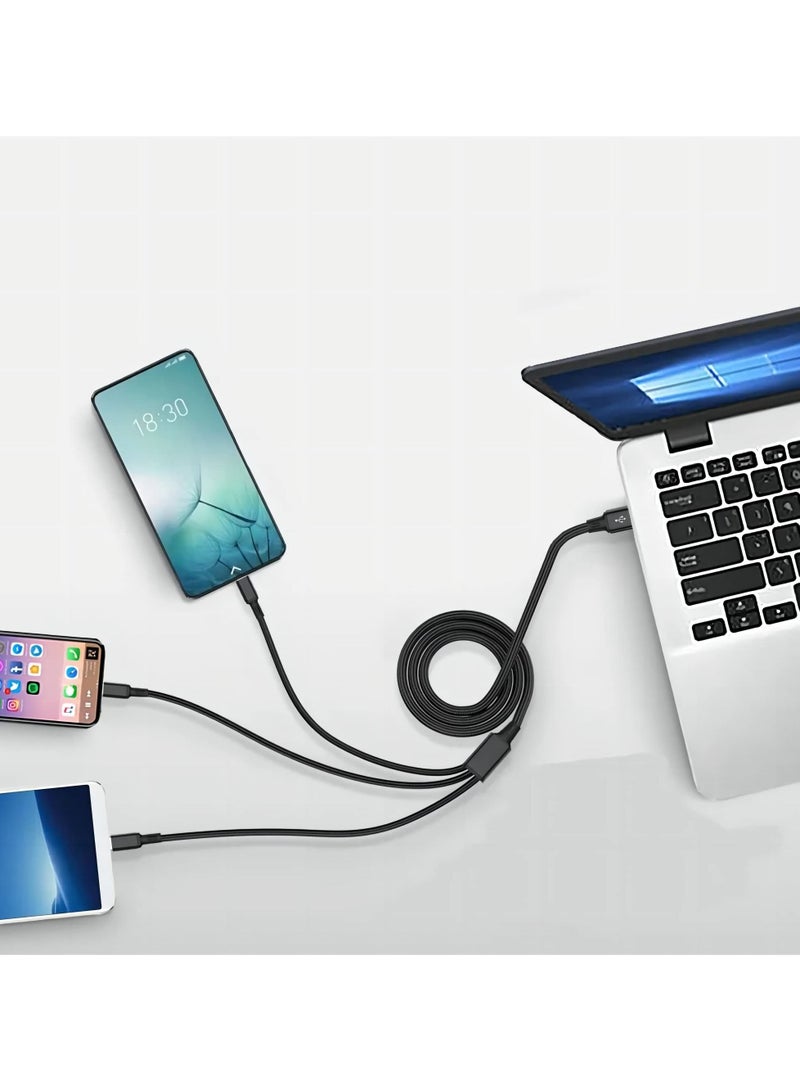 SKY-TOUCH 3 in 1 USB Phone Charger Cable 5A Fast Charging Cable 2M  - Image 2