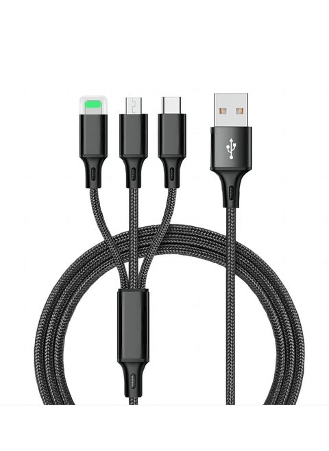 3 في 1 USB شاحن الهاتف كابل 5A كابل شحن سريع 2M