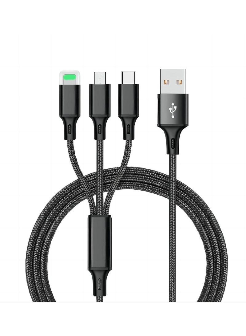 SKY-TOUCH 3 in 1 USB Phone Charger Cable 5A Fast Charging Cable 2M  - Image 1