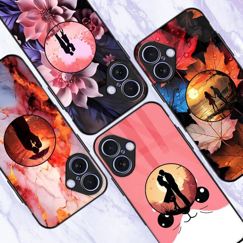 Creatology ® Case Holder Phone Grip – Compatible with Samsung, iPhone, ONEPLUS & More Phone Cases – Anti-Drop, One-Handed Use, Phone Stand (Pack of 1) (Couples) - Image 5