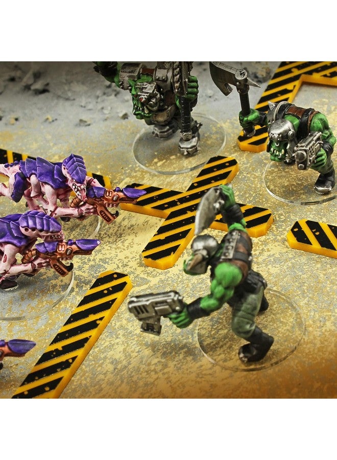 LITKO Deployment Zone Template | Compatible with Warhammer 10th Edition | WH40Kv10 | 10 Pack (Yellow & Black) - Image 2