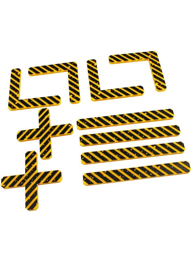 LITKO Deployment Zone Template | Compatible with Warhammer 10th Edition | WH40Kv10 | 10 Pack (Yellow & Black) - Image 1