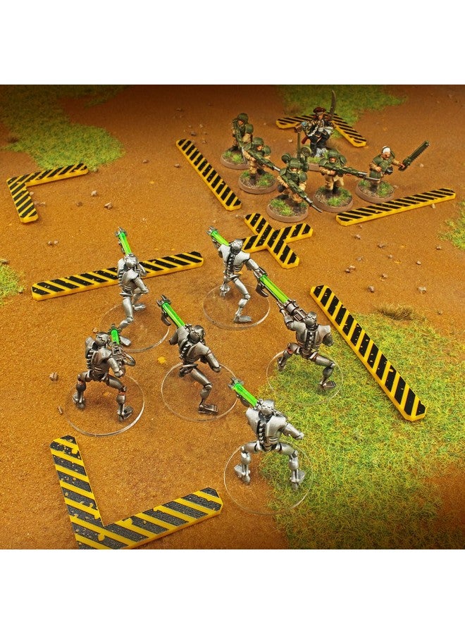 LITKO Deployment Zone Template | Compatible with Warhammer 10th Edition | WH40Kv10 | 10 Pack (Yellow & Black) - Image 3