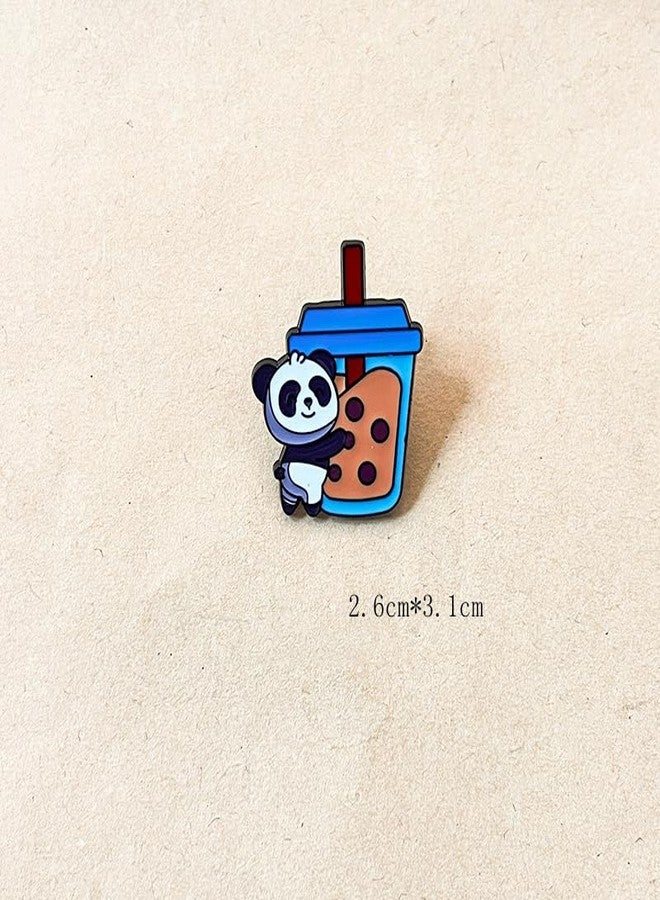 Ximimark 7 pcs Adorable Panda Enamel Pin for Men's Backpacks, Bags, and Jeans - Stylish Lapel Pin Brooch for Clothes - Image 5