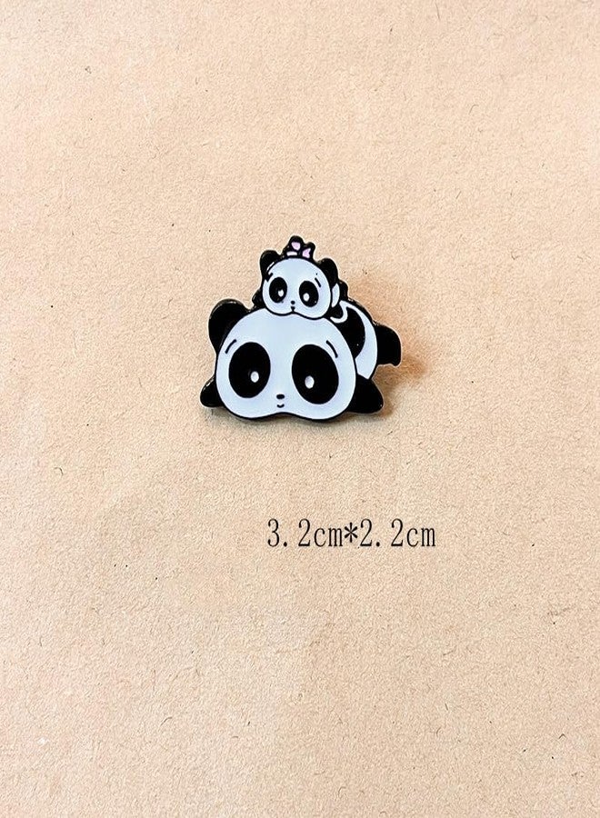 Ximimark 7 pcs Adorable Panda Enamel Pin for Men's Backpacks, Bags, and Jeans - Stylish Lapel Pin Brooch for Clothes - Image 4