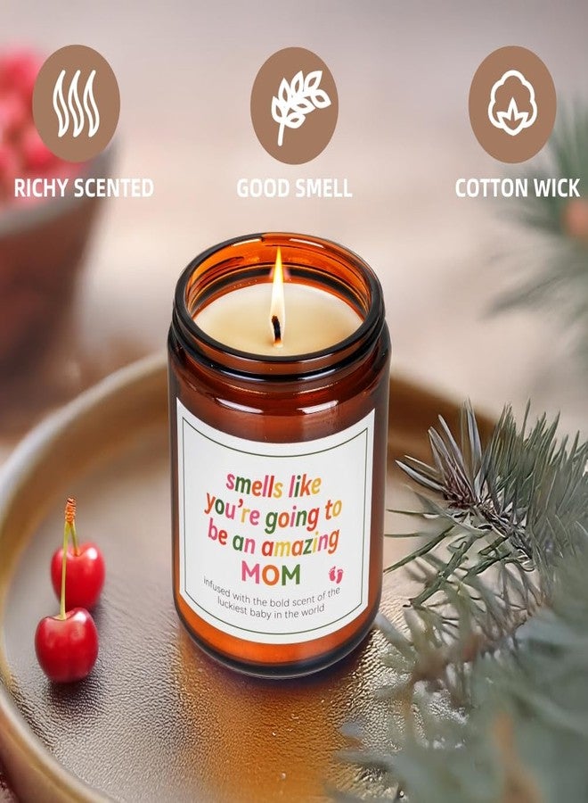 PUGED 2 Pack New Mom Gift Candles Set for Women 7 OZ Mom to Be Candle Funny Mommy Pregnant Gift for First Time Mama Pregnancy Gifts for Expecting Mom Mothers Day Gift Baby Shower Gifts for Mom - Image 4