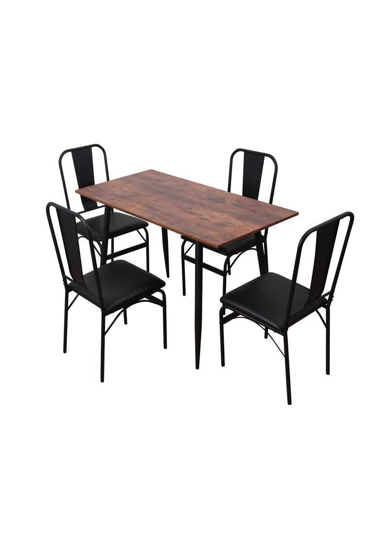 Dining Table Set,Dining Table with 4 chairs,5-Piece Dining Table Set,Suitable for home, restaurant, apartment