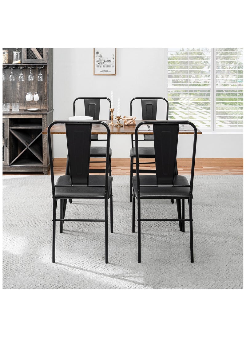 Dining Table Set,Dining Table with 4 chairs,5-Piece Dining Table Set,Suitable for home, restaurant, apartment