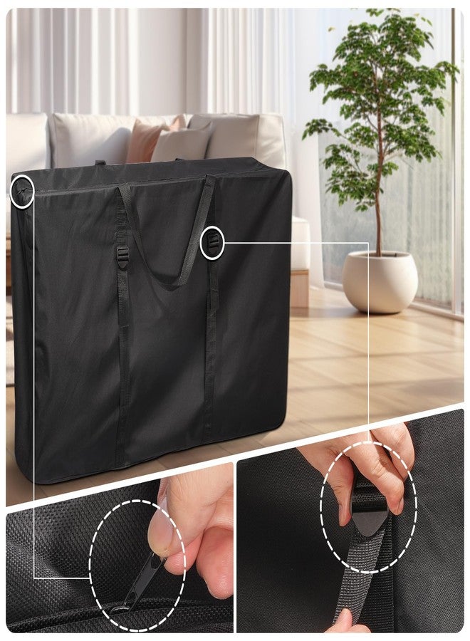Uranshin Extra Large Outside Folding Chair Storage Bag with Zipper and Handles, 600D Folding Chair Carry Bag for Zero Gravity Chair Cover, Portable Folding Lounge Chair Carrying Bags, 43" L x 11" W x 29" H - Image 3