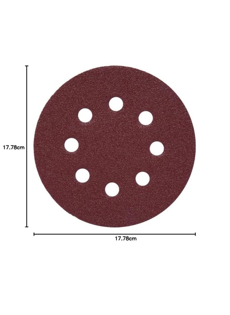 Generic ALF Sanding Paper 175mm 7 With 8 Holes Pack Of 20pcs GRIT 120  - Image 3
