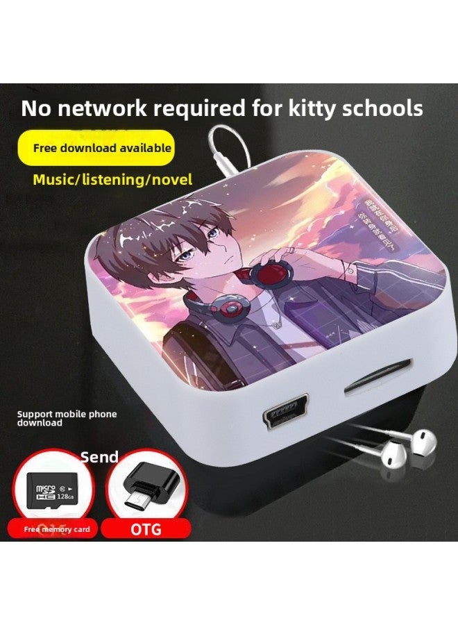 KK Student Walkman Student Edition جهاز إرسال خاص للاستماع باللغة الإنجليزية Walkman رخيص اللون: سعة سوبرمان: Mp3 + كابل شحن + otg [لا يمكن الاستماع إلى الموسيقى] - Image 2