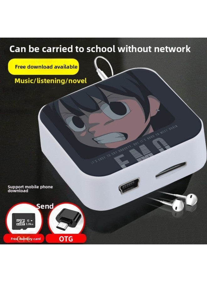 KK Student Walkman Student Edition جهاز إرسال خاص للاستماع باللغة الإنجليزية Walkman رخيص اللون: سعة سوبرمان: Mp3 + كابل شحن + otg [لا يمكن الاستماع إلى الموسيقى] - Image 3