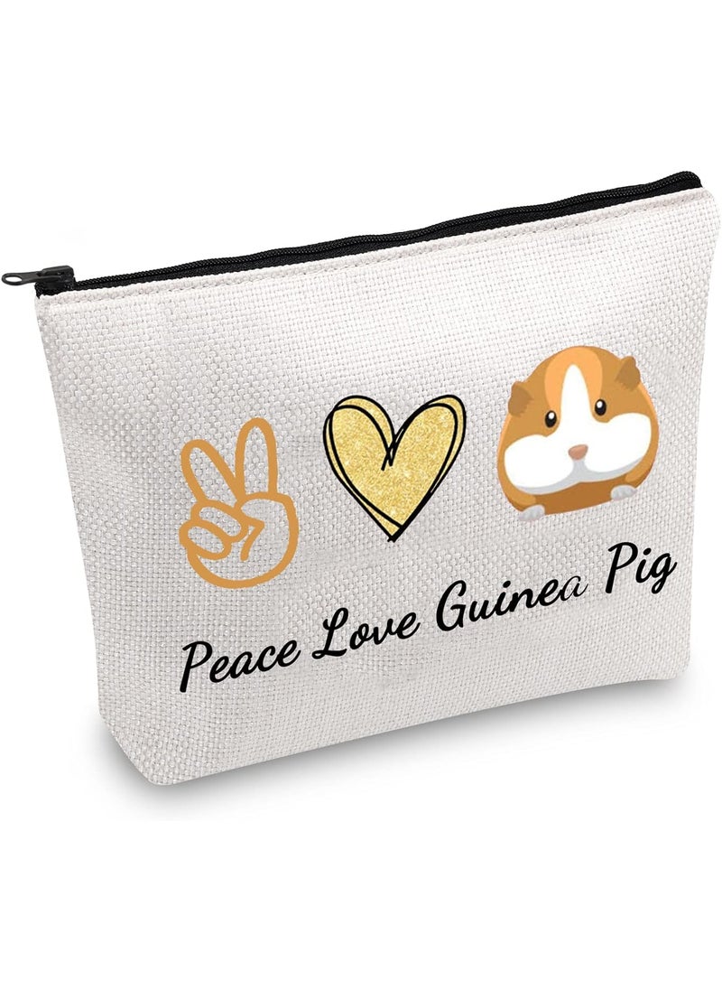 JXGZSO - JXGZSO Guinea Pigs Makeup Bag Cavy Cosmetic Bag wheek Hamster Zipper Pouch Bag Gift Guinea Pig Animal Lover Gift (Guinea Pig) - Image 1
