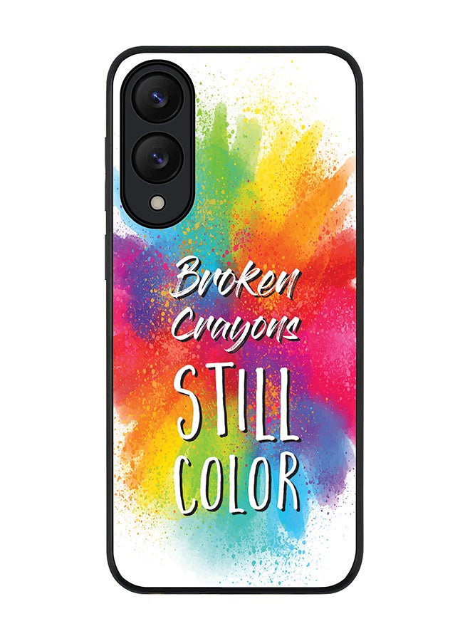 Stylizedd For Samsung Galaxy S25 Edge Case,Slim fit Camera Protection, Shockproof Thin Phone cover  -  Broken Colors