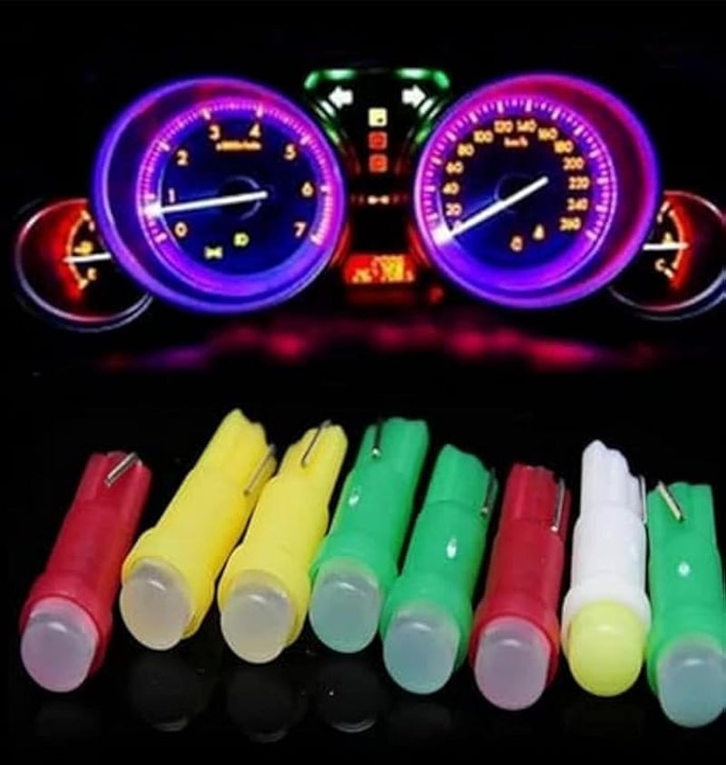 مصباحان LED أصفران للوحة عدادات السيارة - قطعتان - أصفر (بدون لمبة) - Image 1