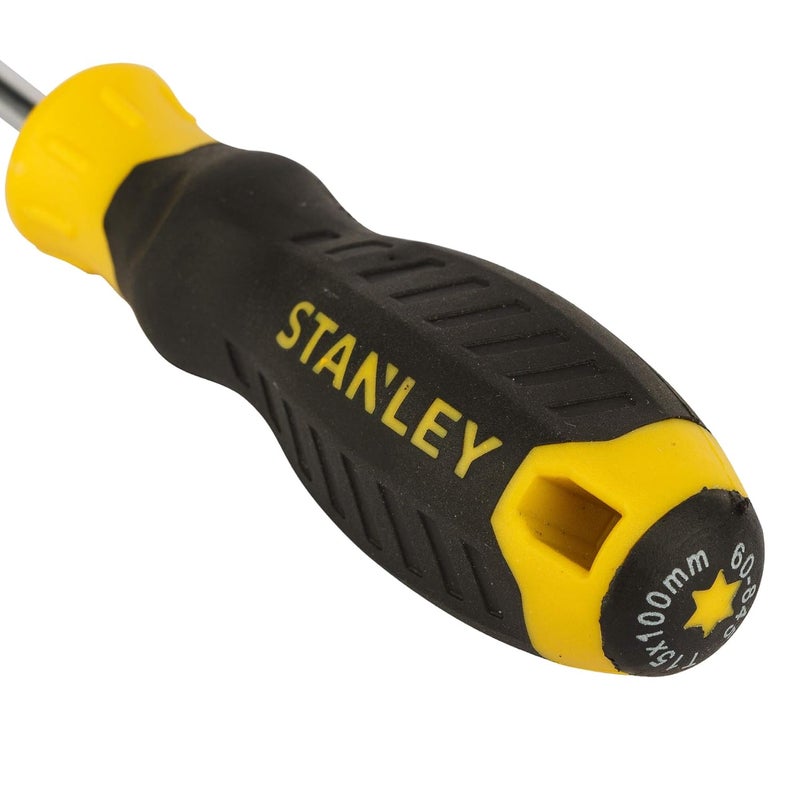 Stanley STANLEY STMT60845-8 Cushion Grip Torx ScrewdriverT15X100 mm Black and Yellow  - Image 4