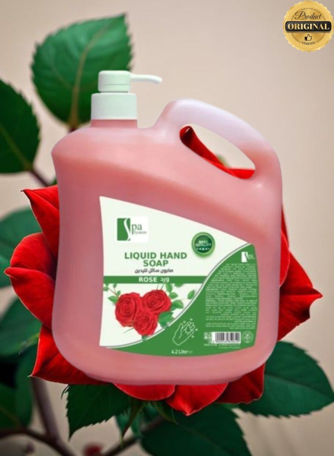 Spa System 2 Pieces Liquid Hand Soap Rose 4.2 Litre - Image 2