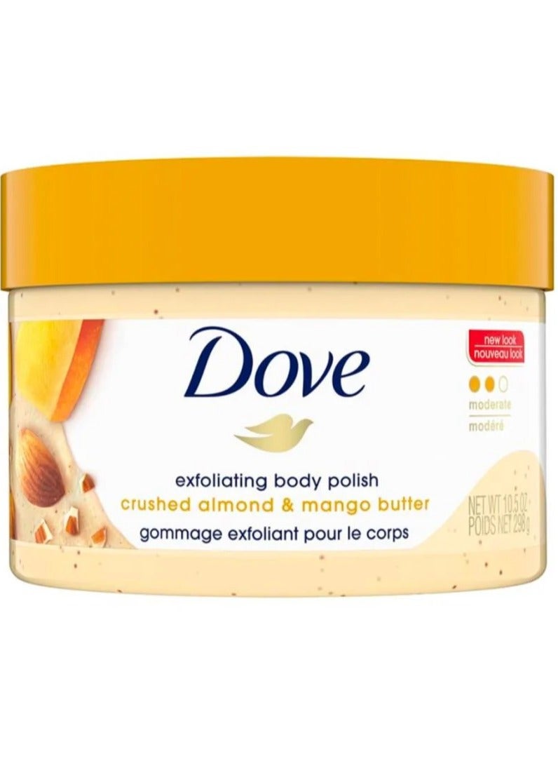 Dove Body Scrub with Almond Extract and Mango Butter, 298g