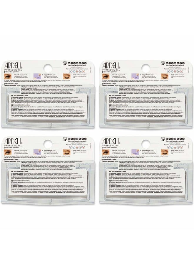 ARDELL Lashes Natural 172 - Reusable, Natural Looking False Eyelashes, Long-Lasting Strip Lash for Everyday Wear, 4 Pack - Image 4
