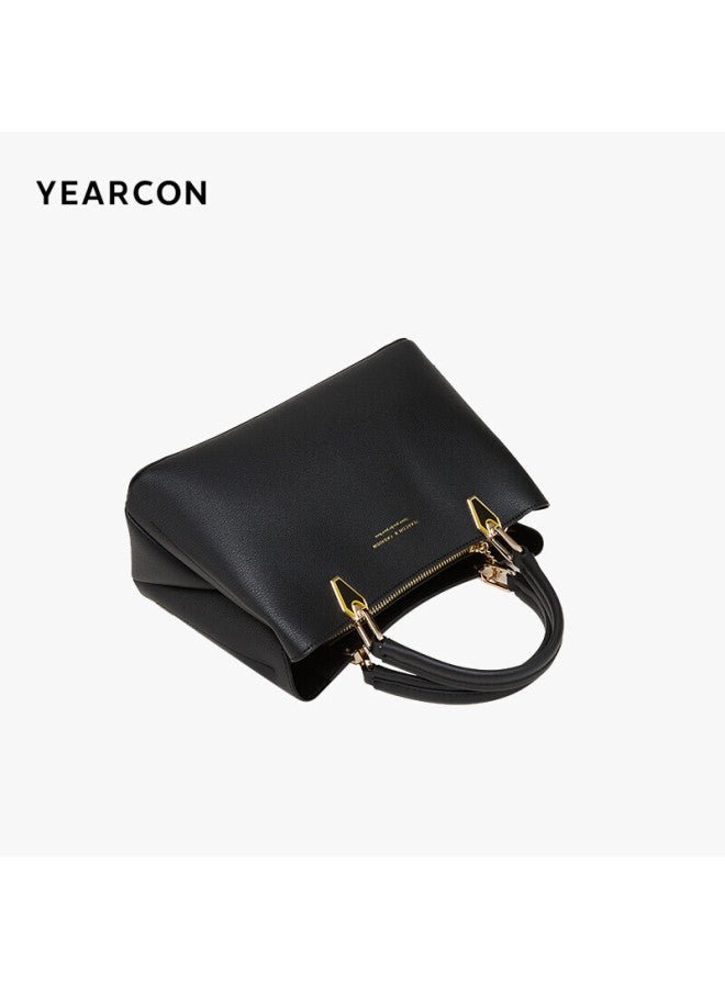 YEARCON Yierkang Birthday Gift, Fashionable Mom Bag, Middle-aged Versatile Large-capacity Tote Bag, Women's Handbag, S2w23002, Black - Image 2