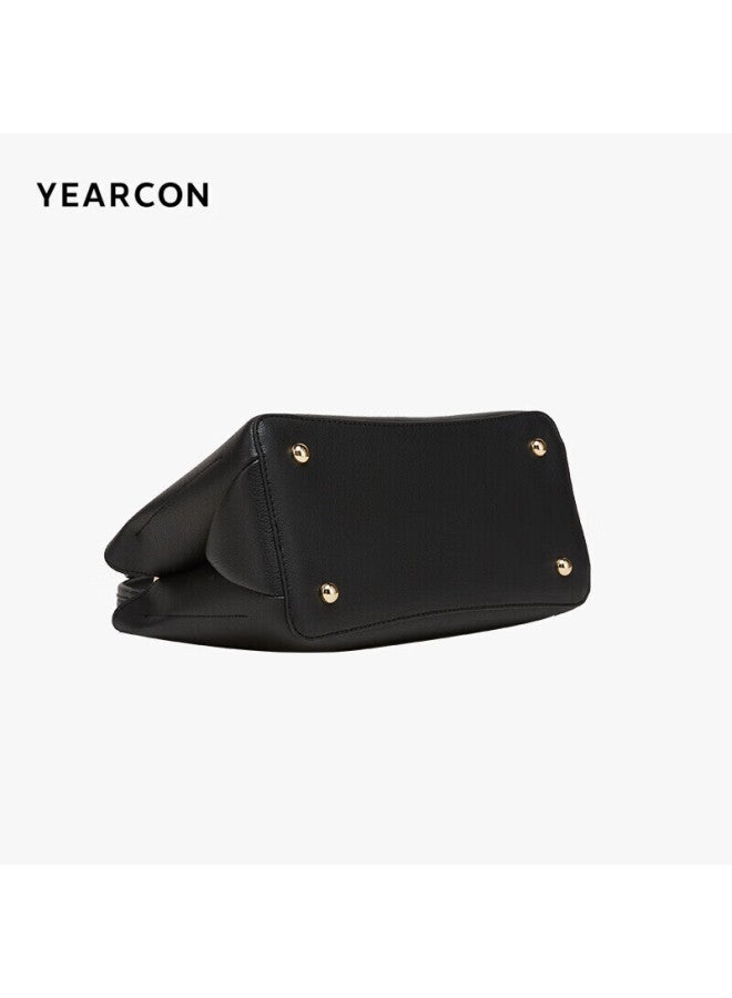 YEARCON Yierkang Birthday Gift, Fashionable Mom Bag, Middle-aged Versatile Large-capacity Tote Bag, Women's Handbag, S2w23002, Black - Image 4